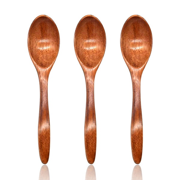 Wooden Spoon Set of 3, 18cm, Soup and Tea