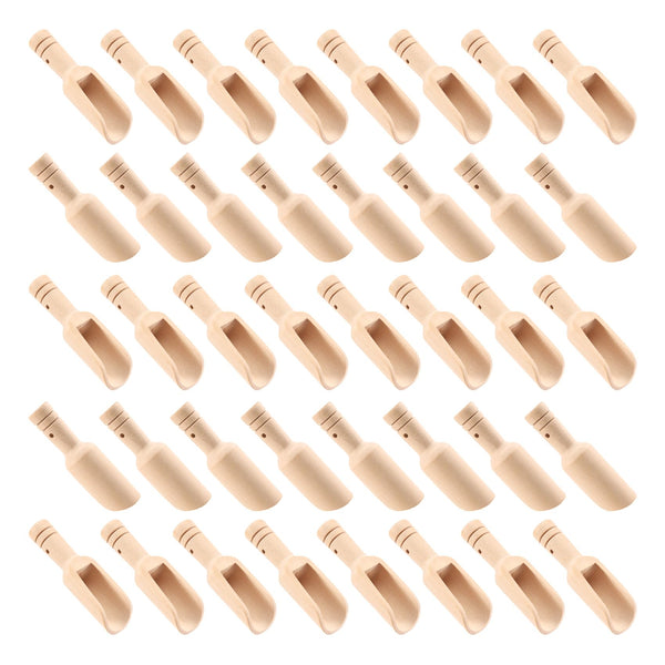 Mini Wooden Spoons, Set of 40, 7.5cm